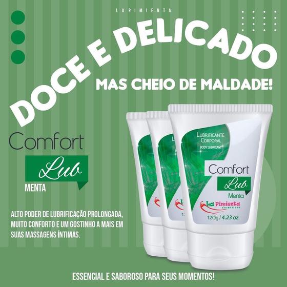 Lubrificante Comfort Lub La Pimienta sabor menta 120g – gel íntimo beijável refrescante com textura leve e agradável

Palavra-chave principal:
lubrificante comfort lub menta

Palavras-chave relacionadas:
lubrificante beijável La Pimienta, gel íntimo refrescante, lubrificante sabor menta, gel íntimo 120g, lubrificante sensual