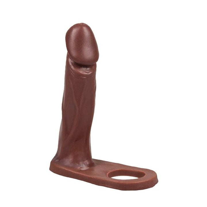 Anel companheiro chocolate com pênis realístico maciço de 14,5 x 3,5 cm para dupla penetração – textura realística com glande definida e veias salientes 

Palavra-chave principal:
anel companheiro cor chocolate

Palavras-chave relacionadas:
dupla penetração, pênis realístico, glande definida, veias salientes, sex toy La Pimienta, penetração simultânea, acessório para casais