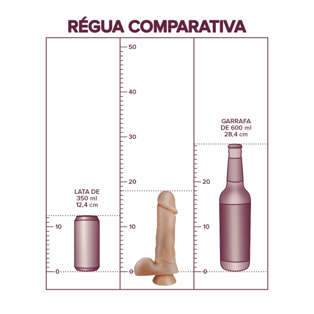 Pênis com Escroto e Ventosa 18 x 4,4 cm da Sexy Fantasy é ideal para quem busca uma experiência mais intensa e visualmente impactante. Com veias marcadas, glande saliente e escroto volumoso, ele entrega máximo realismo. A base com ventosa garante liberdade total para explorar posições sem o uso das mãos.