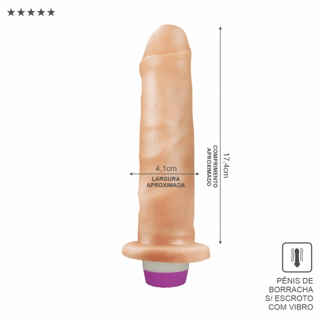 Pênis Vibrador com Glande Coberta - 17,4 x 4,1 cm

O Pênis de Borracha com Vibro 17,4 x 4,1 cm da Sexy Fantasy é ideal para quem busca uma penetração suave com estímulo vibratório contínuo. Seu diferencial está na glande com aparência de prepúcio parcialmente coberta, garantindo mais conforto ao deslizar. Com corpo liso e toque macio, ele é perfeito tanto para iniciantes quanto para quem quer variar as sensações. A vibração é controlada por botão giratório na base.