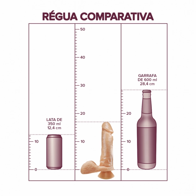 Prótese peniana realística com escroto e ventosa Sexy Fantasy, 17cm de comprimento por 4,5cm de largura, em material macio e com textura que simula veias.

Palavra-chave principal:
Pênis realístico com escroto e ventosa

Palavras-chave relacionadas:
prótese peniana com escroto, consolo com ventosa 17x4,5cm, pênis realístico Sexy Fantasy, brinquedo erótico com escroto, pênis com ventosa para fixação, dildo realístico texturizado, prótese realística com ventosa, pênis 17cm com escroto