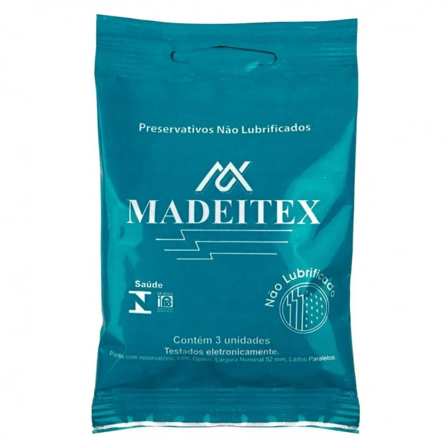 Preservativo Rilex Madeitex não lubrificado com 3 unidades – camisinha seca para exames, fetiches ou uso técnico, com látex resistente e embalagem individual

Palavra-chave principal:
preservativo não lubrificado

Palavras-chave relacionadas:
camisinha seca, preservativo Madeitex, preservativo Rilex, uso técnico, fetiche, proteção sem lubrificante, preservativo para exames, preservativo com 3 unidades, sex shop