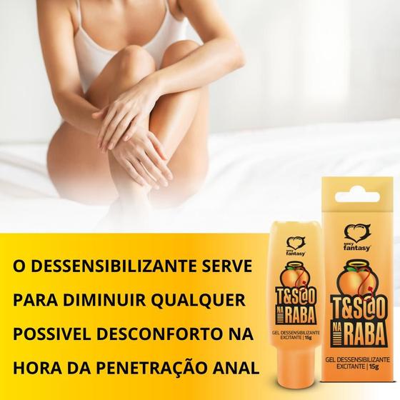 Tesão na Raba Gel Excitante e Dessensibilizante Anal 15 g Sexy Fantasy – bisnaga preta com detalhes coloridos, ideal para facilitar a penetração anal e estimular com sensação quente

Palavra-chave principal:
gel excitante anal

Palavras-chave relacionadas:
gel dessensibilizante, tesão na raba, Sexy Fantasy, estímulo anal, gel para sexo anal, penetração sem dor, gel quente anal, produto excitante 15g