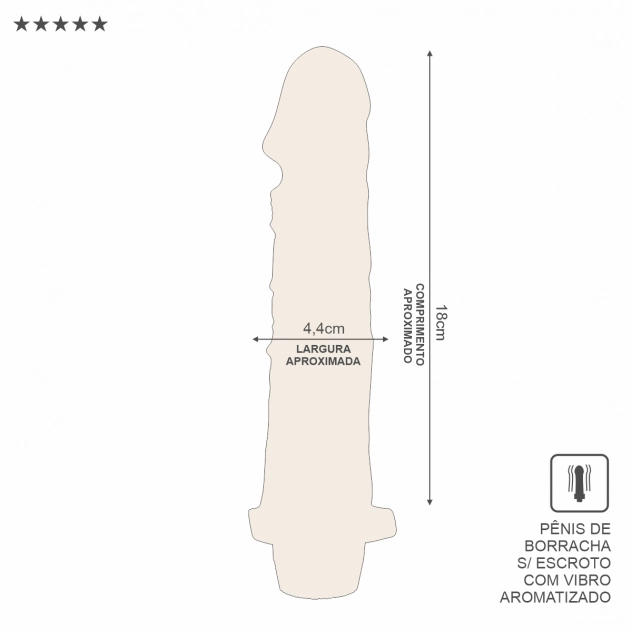 Vibrador pênis de borracha frutado 18 x 4,4 cm com aroma de tutti frutti, modelo PC002 da Sexy Fantasy.

Palavra-chave principal:
Vibrador pênis de borracha frutado 18 cm

Palavras-chave relacionadas:
vibrador com aroma de tutti frutti, vibrador Sexy Fantasy, pênis vibratório 18 x 4,4 cm, vibrador realístico perfumado, brinquedo erótico com cheiro, pênis frutado com vibração, PC002 Sexy Fantasy